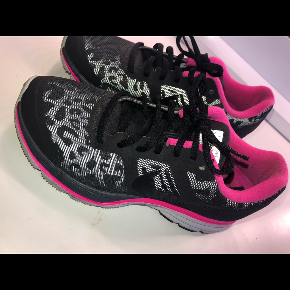 Pink and black leopard Nike’s